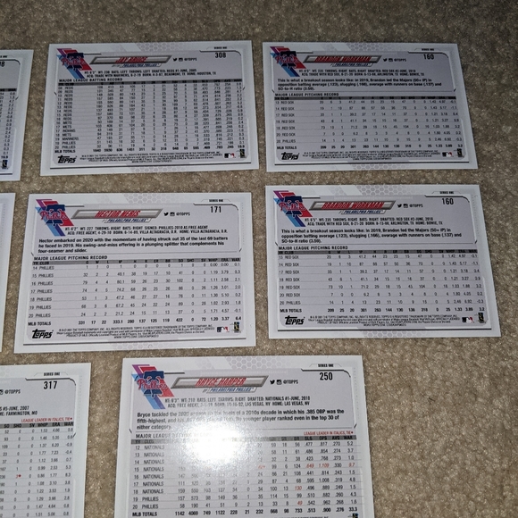2021 Topps Philadelphia Phillies lot of 8 - Picture 6 of 7